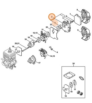 Obudowa filtra, Stihl 42291402801