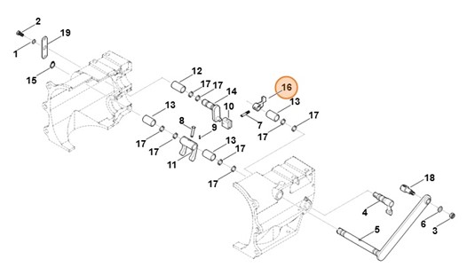 Dźwignia włączająca, Stihl 62516433600