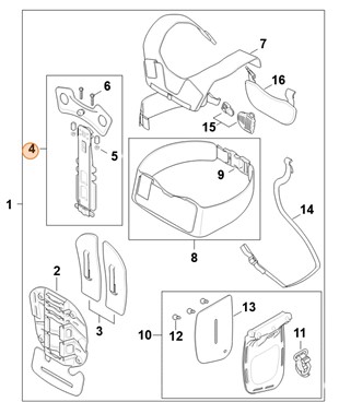 Płytka barkowa , Stihl 00008300100