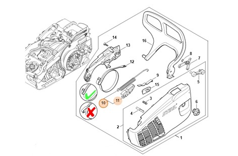Sprężyna naciągowa, Stihl 11371605502