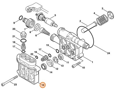 Blok zaworowy, Stihl 47377011200