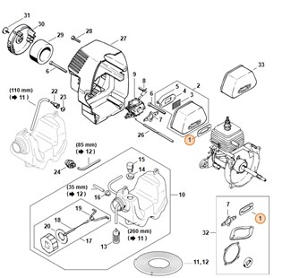 Uszczelka tłumika wydechu spalin, 41301490600