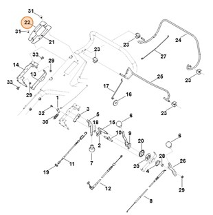 Osłona blaszana, str. prawa, Stihl 63787631605