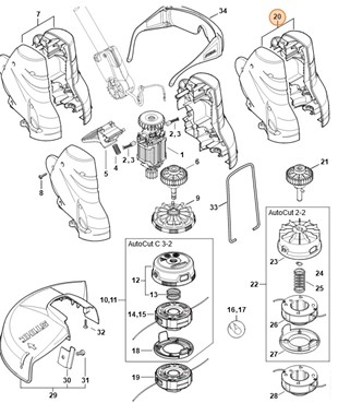 Obudowa silnika, Stihl 48166000800