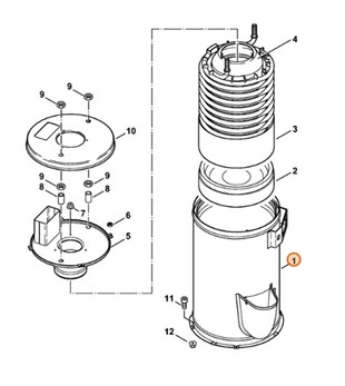 Otulina palnika, Stihl 47525200100