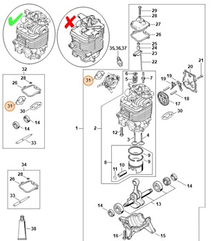 Uszczelka, Stihl 42831290900