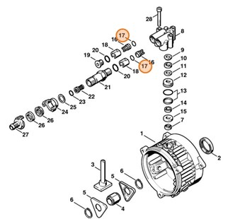 Okrągły pierścień uszczelniający 15x1,5, Stihl 96459487565