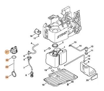 Zamknięcie zbiornika paliwa, Stihl 42213500500