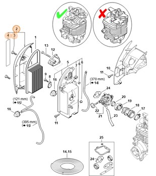 Pokrywa filtra, Stihl 42821401003