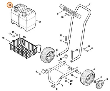 Pokrywa pojemnika, Stihl 47185040200