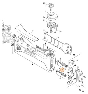 Sprężyna AV, Stihl 41487908351