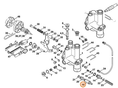 Przyłącze węża, Stihl 47437007300