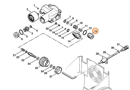 Śruba zamykająca, Stihl 47225180105