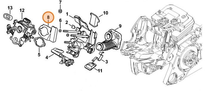 Wstępny element grzewczy, Stihl 11381229501