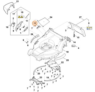 Dźwignia nastawcza, Stihl WA417002900