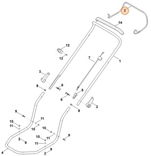 Dźwignia włączająca, Stihl 63587640205