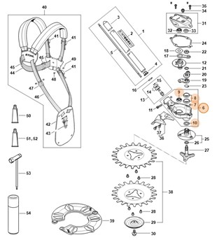 Obudowa przekładni, Stihl 41806400500