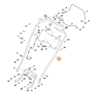 Górna część uchwytu kierującego, Stihl 63837803011