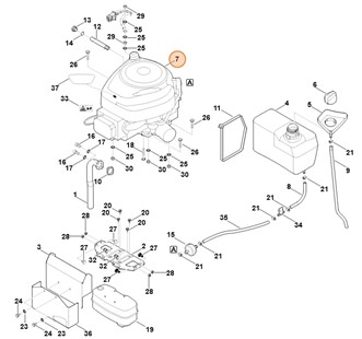 B&S, silnik czterosuwowy 31R507-0008-B5, Stihl 61700111801
