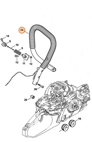 Uchwyt rurowy, Stihl 11417901700