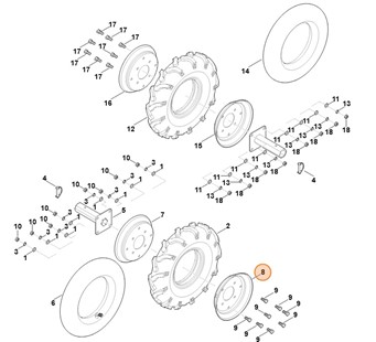 Zewnętrzna część obręczy koła, Stihl 62517442001
