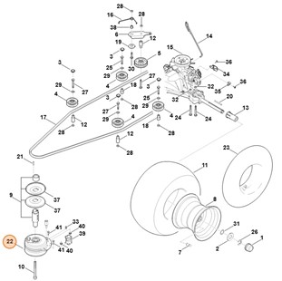 Sprzęgło noża, Stihl 61701602011