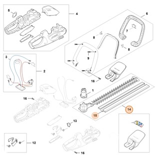 Przekładnia z urządzeniem tnącym, Stihl HA086407401