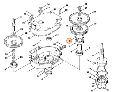 Pierścień zabezpieczający 62x2, Stihl 94566215760