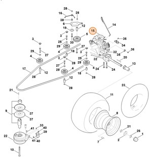 Przekładnia T2-CHBF-2X3C-17X1, Stihl 61656400100
