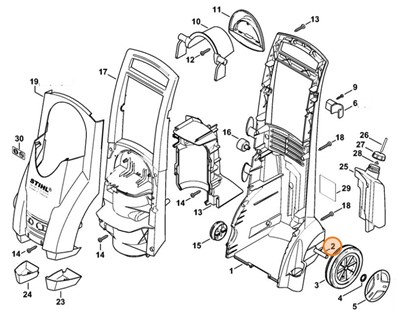 Oś, Stihl 47437917000