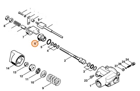 Prowadzenie tłoka, Stihl 47225110400