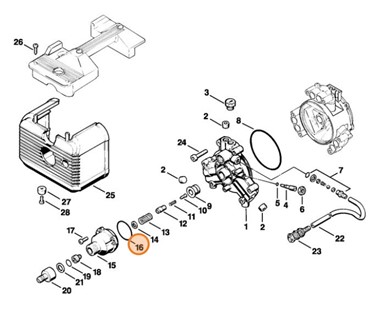 Okrągły pierścień uszczelniający 50x2, Stihl 96459458134