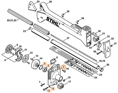 Obudowa sprzęgła, Stihl 41341600603
