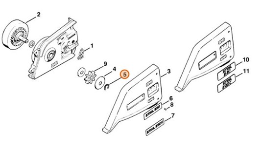 Podkładka zabezpieczająca 4, STIHL 94606241001