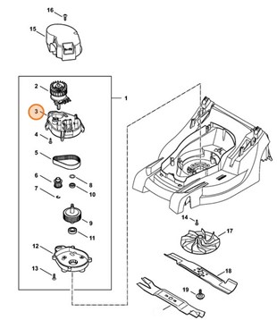Obudowa przekładni, Stihl 63206410300