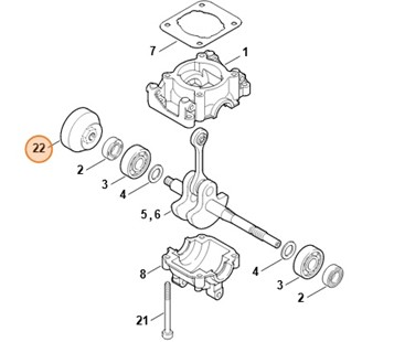 Koło urządzenia rozruchowego, Stihl 41401950601
