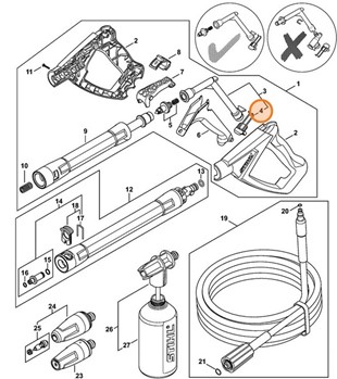 Przycisk, Stihl 49505300300