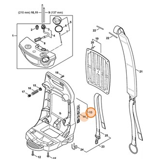 Nośna płyta barkowa, Stihl 42417003803