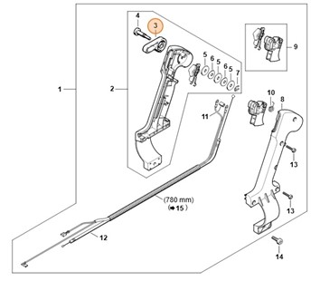 Dźwignia nastawcza, Stihl 42031822900
