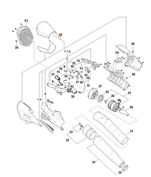 Kanał zasysający, Stihl BA017609801