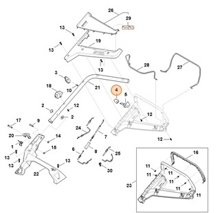 Element uchwytu, Stihl 00009898101