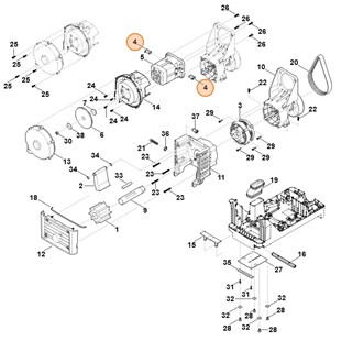 Zestaw szczotek węglowych, Stihl 60130071005