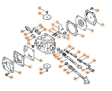 Gaźnik HS-277A, Stihl 42051200601