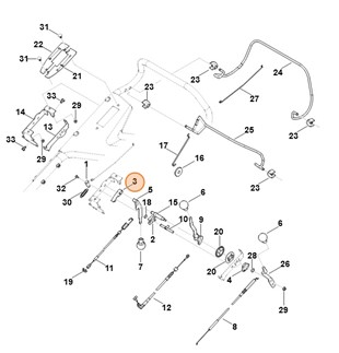 Dźwignia zabezpieczająca, Stihl 63751629202