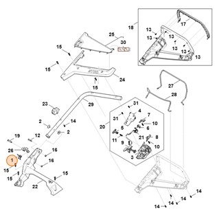 Sprężyna ramieniowa, Stihl 00007034900