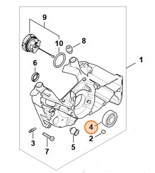 Łożysko toczne 15x37,7x11, Stihl 95230034280