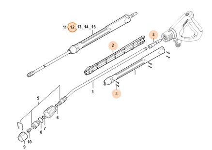 Lanca natryskowa 500 mm, Stihl 49255000961