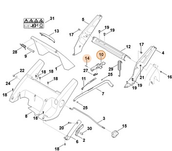 Segment ustalający, Stihl 63407803190