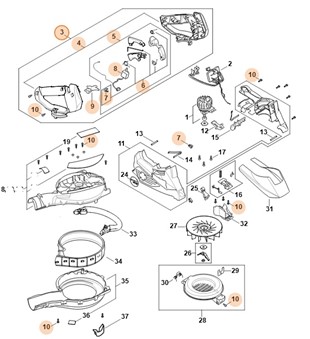 Uchwyt, Stihl SA027900501