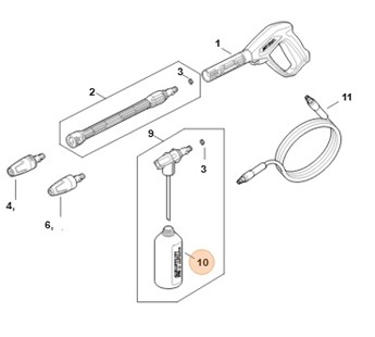 Butelka ze środkiem czyszczącym, Stihl RE025070100